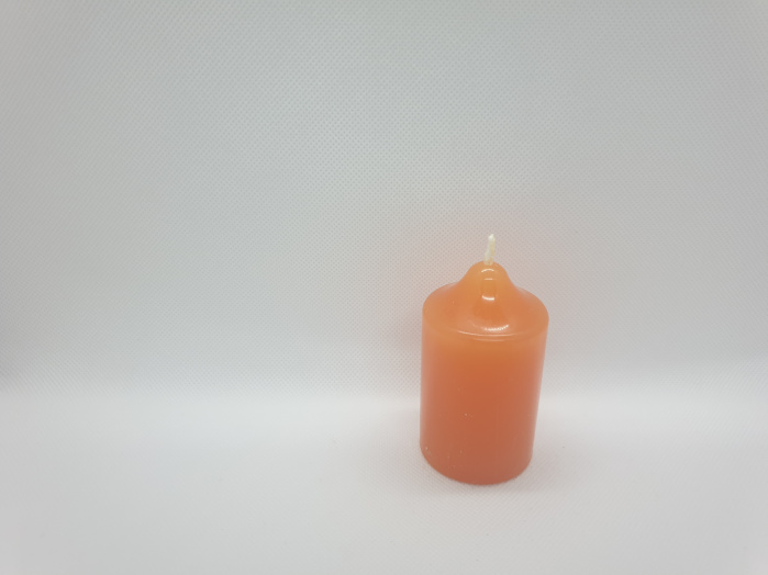 Bougie de rituel orange mini cierge