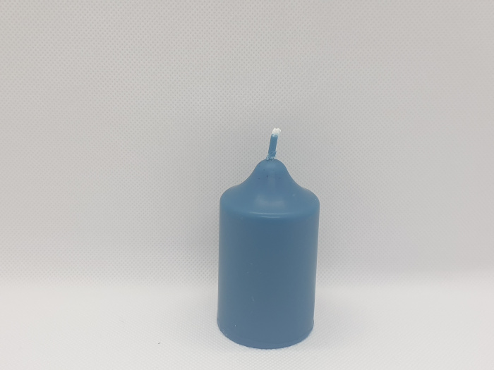Bougie végétale rituel turquoise mini cierge paix