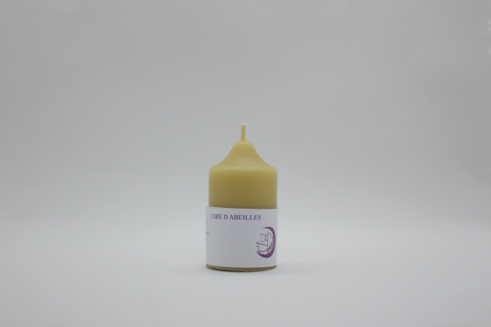 mini cierge cire d'abeilles colza beige 