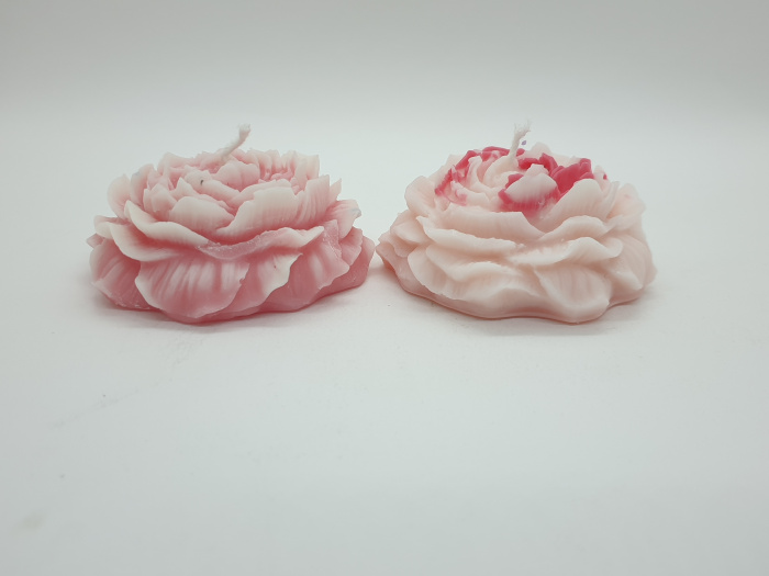 Rose en cire végétale bougies