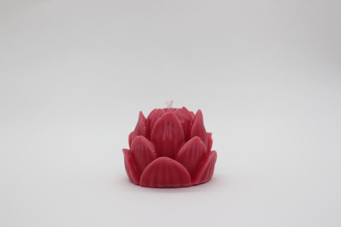 1 chakra racine Muladhara cire naturel bougies fleur lotus cire vegetales