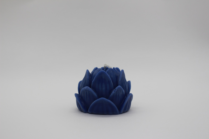 6 chakra bleu indigo du troisième œil Ajna  cire naturel bougies fleur lotus cire vegetales
