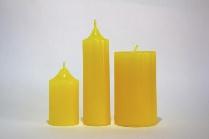 Rayon sacré 3 bougies 2 jaune Jophiel