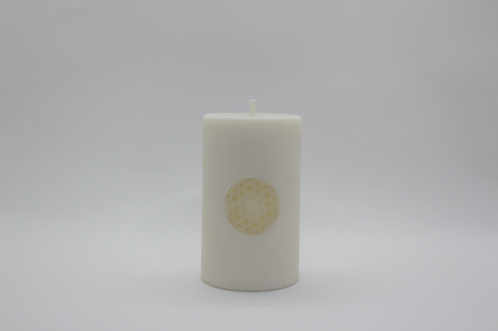 Bougie classique pentacle fleur de vie